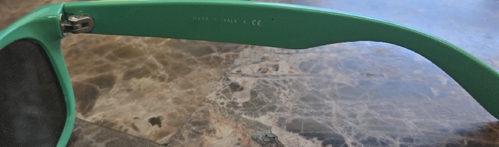 Ray-Ban Green and Tortoise Sunglasses Ray-Ban RB2132 New Wayfarer Sunglasses - Picture 5 of 8